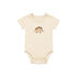 Cotton Fleece Beige Baby Boy Suit Hoodie Bodysuit Trouser Set Dino
