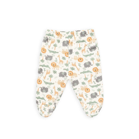 Cotton Baby Boy Suit Safari Set Shirt Feet Covered Trouser with Bodysuit & Cap 0-9M