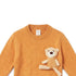 Woolen Mustard Baby Boy Sweater with Teddy Bear Stuff Toy
