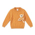 Woolen Mustard Baby Boy Sweater with Teddy Bear Stuff Toy