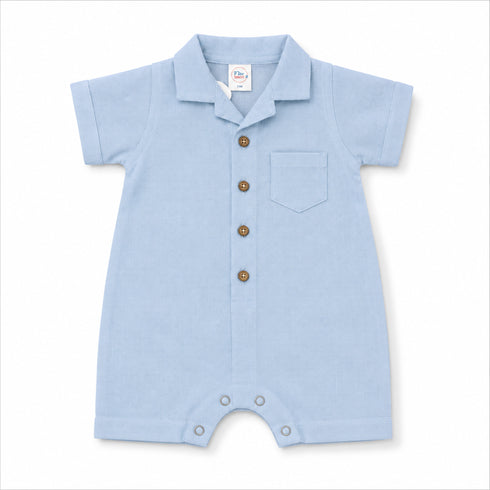 Baby Boys Formal Onesie Light Blue