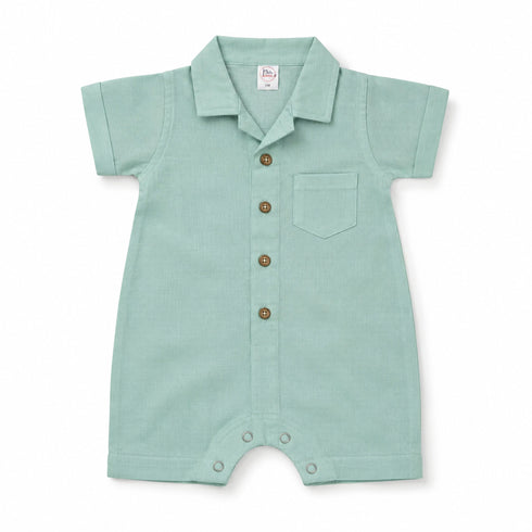 Baby Boys Formal Onesie Light Green