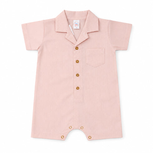Baby Boys Formal Onesie Romper Peach Striped