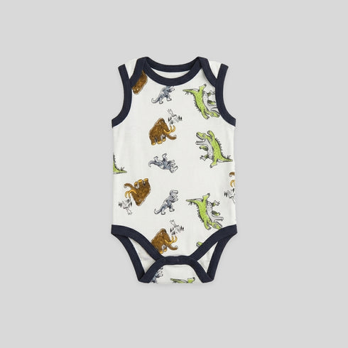 Baby Boys T-Shirt Bodysuit & Shorts Set Blue Dino Set