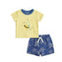 Baby Boys T-Shirt Bodysuit & Shorts Set Blue My Universe Set
