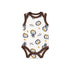 Baby Boys T-Shirt Bodysuit & Shorts Set Brown Roar Set