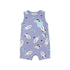 Baby Boys T-Shirt Onesie & Shorts 3-Piece Set Blue Brown Space Adventure Set