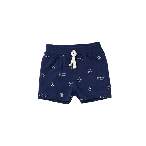 Baby Boys T-Shirt & Shorts Set with Sunglasses Blue Beach Patrol Nautical Set