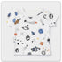 Baby Boys T-Shirt & Shorts Set with Bib & Socks Blue Galactic Space Explorer Set