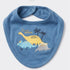 Baby Boys T-Shirt & Shorts Set with Bib & Socks Blue Purple Dino Set