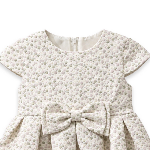 Metallic Baby Girl Frocks Polka Dot 6-24M