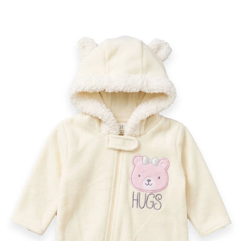 Baby Girl Winter Zipper Romper 0-9M