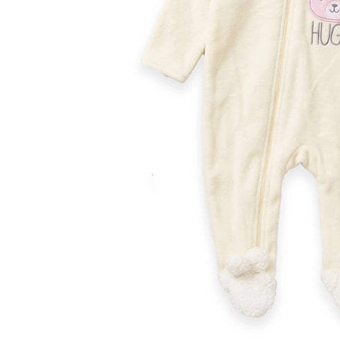 Baby Girl Winter Zipper Romper 0-9M