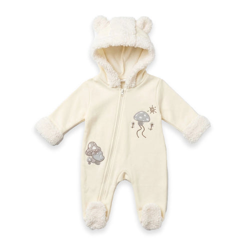 Baby Girl Winter Zipper Romper 0-9M