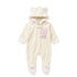 Baby Girl Winter Zipper Romper 0-9M