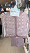 Front Open Baby Girl Dresses Shirt T-Shirt Trouser Set