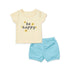 Baby Girls 2 T-Shirts & 2 Shorts Set Floral Set