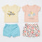 Baby Girls 2 T-Shirts & 2 Shorts Set Floral Set