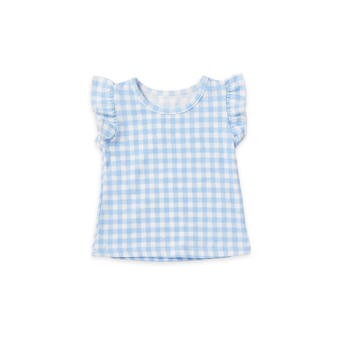 Baby Girls 3-Piece Set 2 T-Shirts 1 Shirt Blue Pink Floral Set