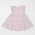 Baby Girls Cotton Embroidered Frock Baby Pink Chikan Style