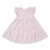 Baby Girls Cotton Embroidered Frock Baby Pink Chikan Style