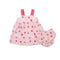 Baby Girls Cotton Suit Set Frock and Panty Pink Floral