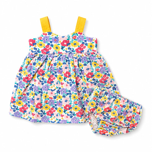 Baby Girls Cotton Suit Set Frock and Panty Multi Color Floral