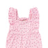 Baby Girls Cotton Muslin Jumpsuit Pink Floral Print with Headband