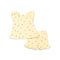 Baby Girls Suit Set Cotton Frock Shorts Lemon Yellow Printed