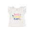 Baby Girls T-Shirt Bodysuit & Shorts Set Grey Peach Best Smile Ever Set