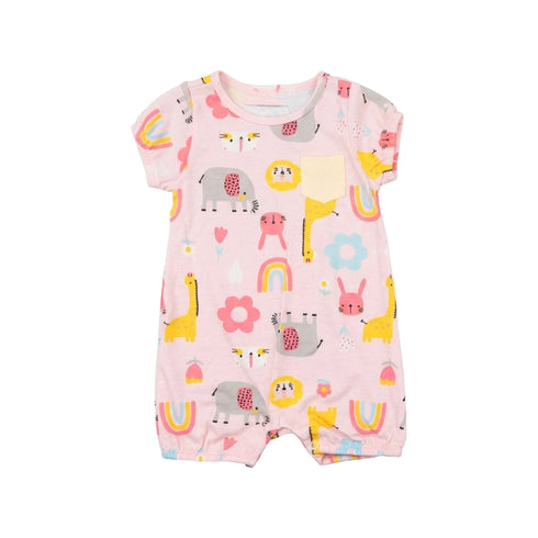 Baby Girls T-Shirt Onesie & Panty 3-Piece Set Cream Pink Love Set