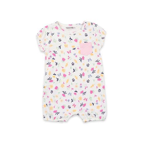 Baby Girls T-Shirt Onesie & Panty 3-Piece Set White Pink Floral Set