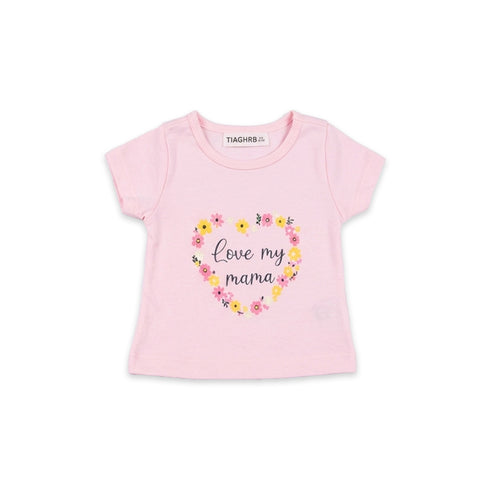 Baby Girls T-Shirt Onesie & Panty 3-Piece Set White Pink Floral Set