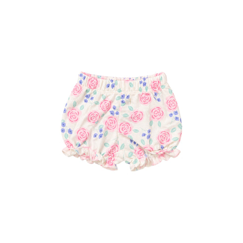 Baby Girls T-Shirt & Shorts Set with Headband Pink Made With Love Flutter Sleeve Set