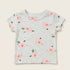 Baby Girls T-Shirt & Shorts Set with Bib & Socks Pink Smell So Sweet Floral Set