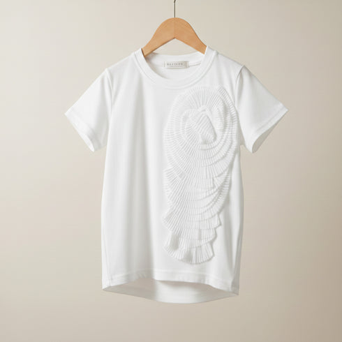 Baby Girls White T-Shirt Frilled Bunch