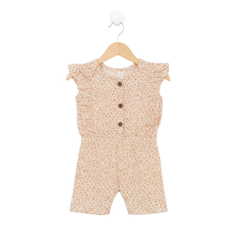 Baby Jumpsuit Cream Floral Print