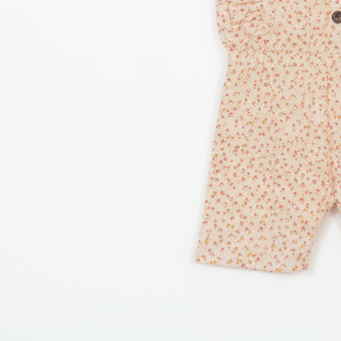 Baby Jumpsuit Cream Floral Print