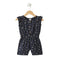Baby Jumpsuit Dark Grey Floral Print
