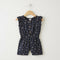 Baby Jumpsuit Dark Grey Floral Print