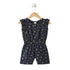 Baby Jumpsuit Dark Grey Floral Print
