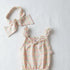 Baby Jumpsuit with Headband Green & Pink Checks