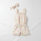 Baby Jumpsuit with Headband White Pink Flowers