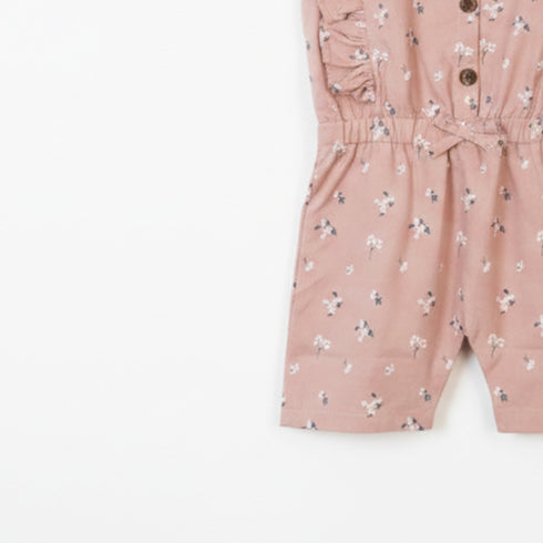 Baby Jumpsuit Muted Pink Floral Print