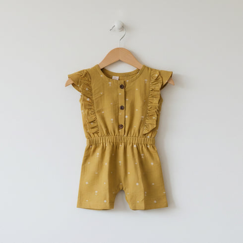 Baby Jumpsuit Printed Sandy Beige