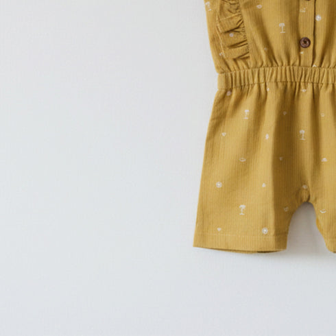 Baby Jumpsuit Printed Sandy Beige