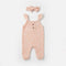 Muslin Cotton Jumpsuit with Headband Pink Floral Accent