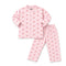 Basics Baby Pink Rainbow Cotton Rich Baby Night Suits for Girls 0-6 Years