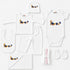 Pack of 10 Baby Starter Gift Set White Embroidered Floral & Butterfly