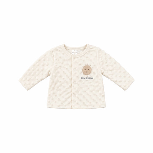 Cream Baby Suit Bodysuit Shirt Trouser Cap Set 0-9M